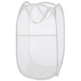 thumbnail image 1 of Larpur Pop up Mesh Laundry Hamper, Collapsible Clothes Basket, 75L, White, 1 of 6