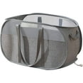 thumbnail image 1 of Larpur Reinforced Pop up Laundry Hamper Basket, Collapsible Mesh Clothes Basket for Home, Dorm, Gray, 1 of 8
