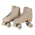 thumbnail image 1 of Larroudé x C7 Raffia Quad Skates, size 8, 1 of 9