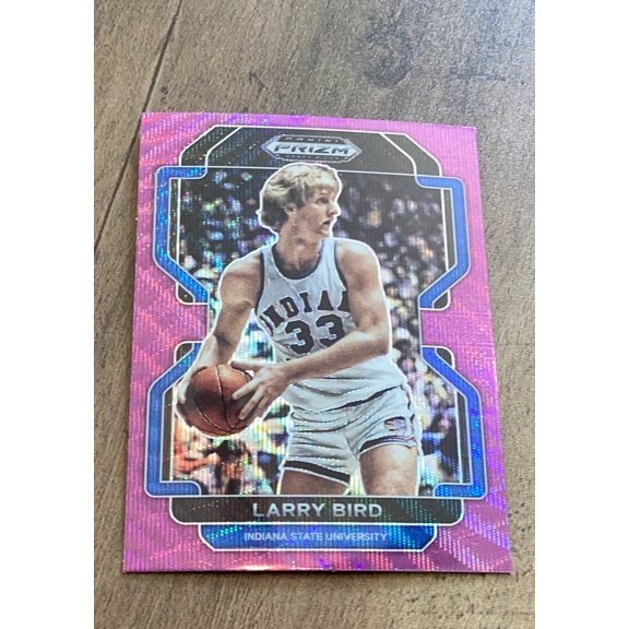 Larry Bird 2022 Panini Prizm Draft Picks Purple Wave 36 trading card