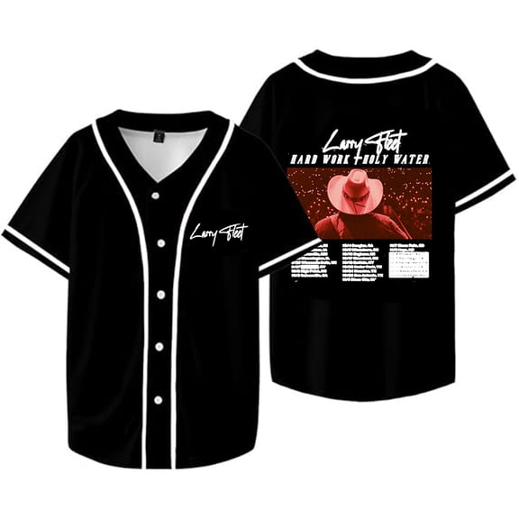 Larry Fleet Tour 2025 Baseball Tee Summer New Printed Cool Women Men Casual Short Sleeve