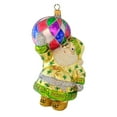 thumbnail image 1 of Larry Fraga Designs Harlequin Ball Santa - 1 Ornament 7 Inch, Glass - Ornament Christmas 471, 1 of 3