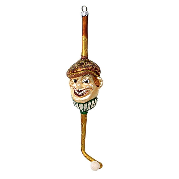 Larry Fraga Designs Hole In One - 1 Ornament 10.5 Inch, Glass - Ornament Christmas Sport 2218