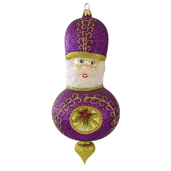 Larry Fraga Designs Roman Majesty - 1 Ornament 8.75 Inch, Glass - Ornament Santa Russian Glitter 5932B