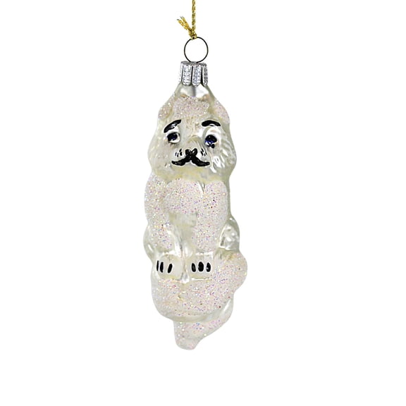 Larry Fraga Designs Snow Fox - 1 Ornament 5 Inch, Glass - Ornament Christmas Animal 9029