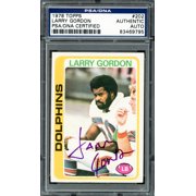 Larry Gordon Autographed 1978 Topps Card #202 Miami Dolphins PSA/DNA #83469795