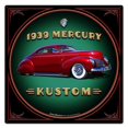 thumbnail image 1 of Larry Grossman LGB257 24 x 24 in. 1939 Merc Kustom Custom Shape Sign, 1 of 1