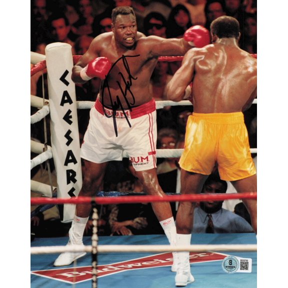 Larry Holmes Autographed 8x10 Photo Beckett BAS QR #BS30790