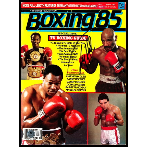 Larry Holmes Autographed Magazine Beckett BAS QR #BM37859