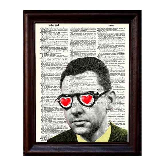 Larry Loveingsworth - Dictionary Art Print Printed On Authentic Vintage Dictionary Book Page - 8 x 10.5