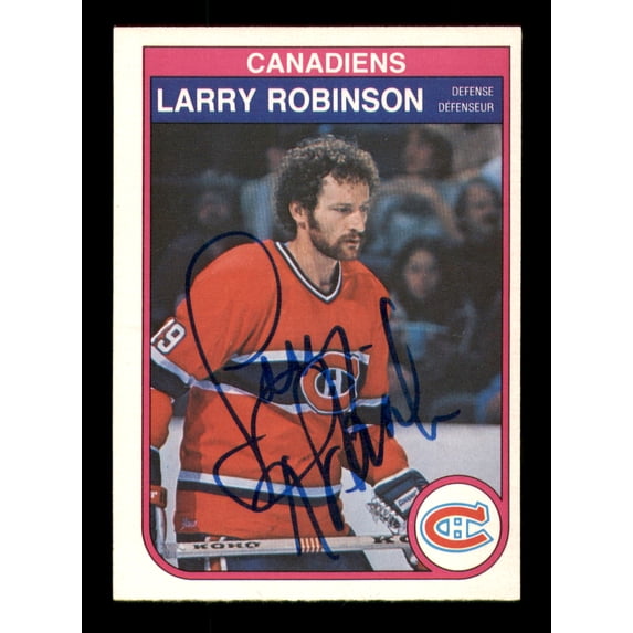 Larry Robinson Autographed 1982-83 O-Pee-Chee Card #191 Montreal Canadiens SKU #251934