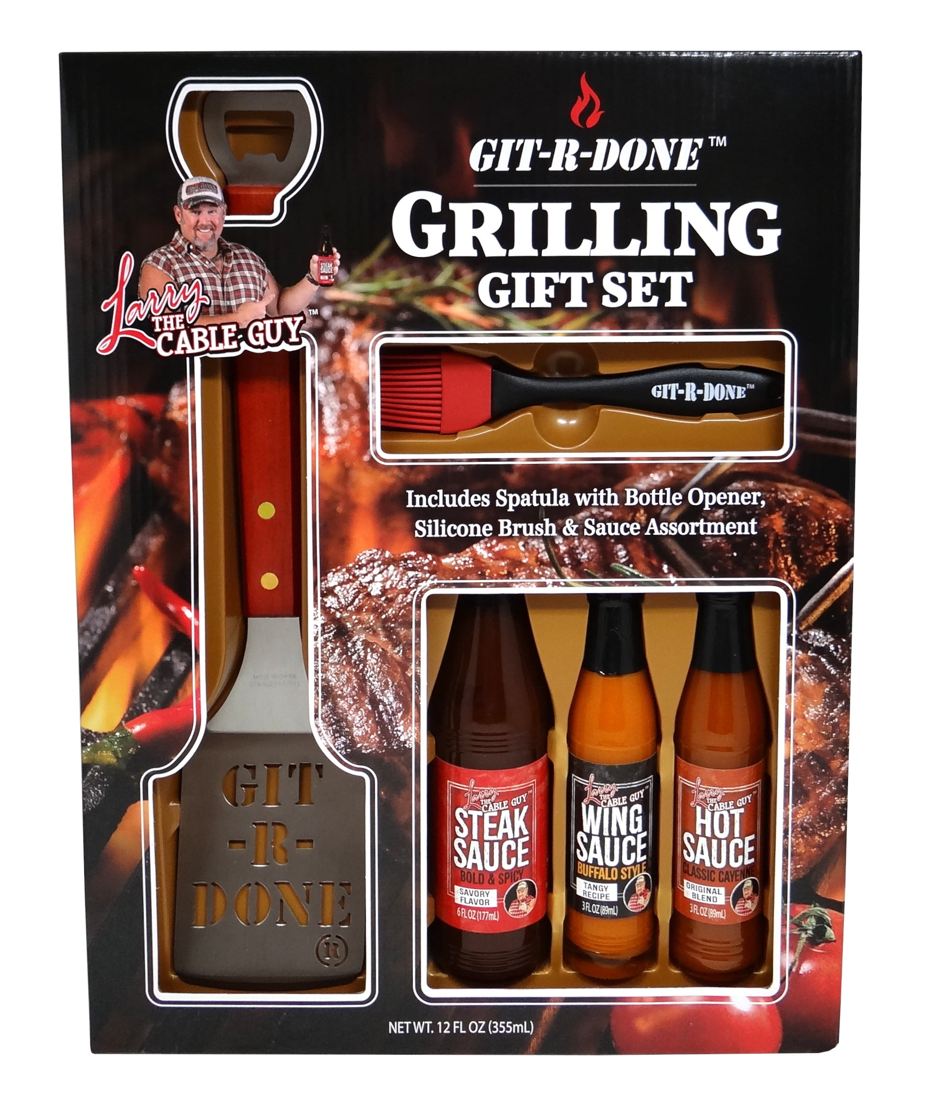 Larry The Cable Guy Grilling Gift Set Assorted Individual Sauce Flavors 5 Pieces 1 Ct