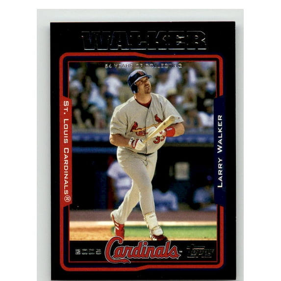 Larry Walker Card 2005 Topps Black #555