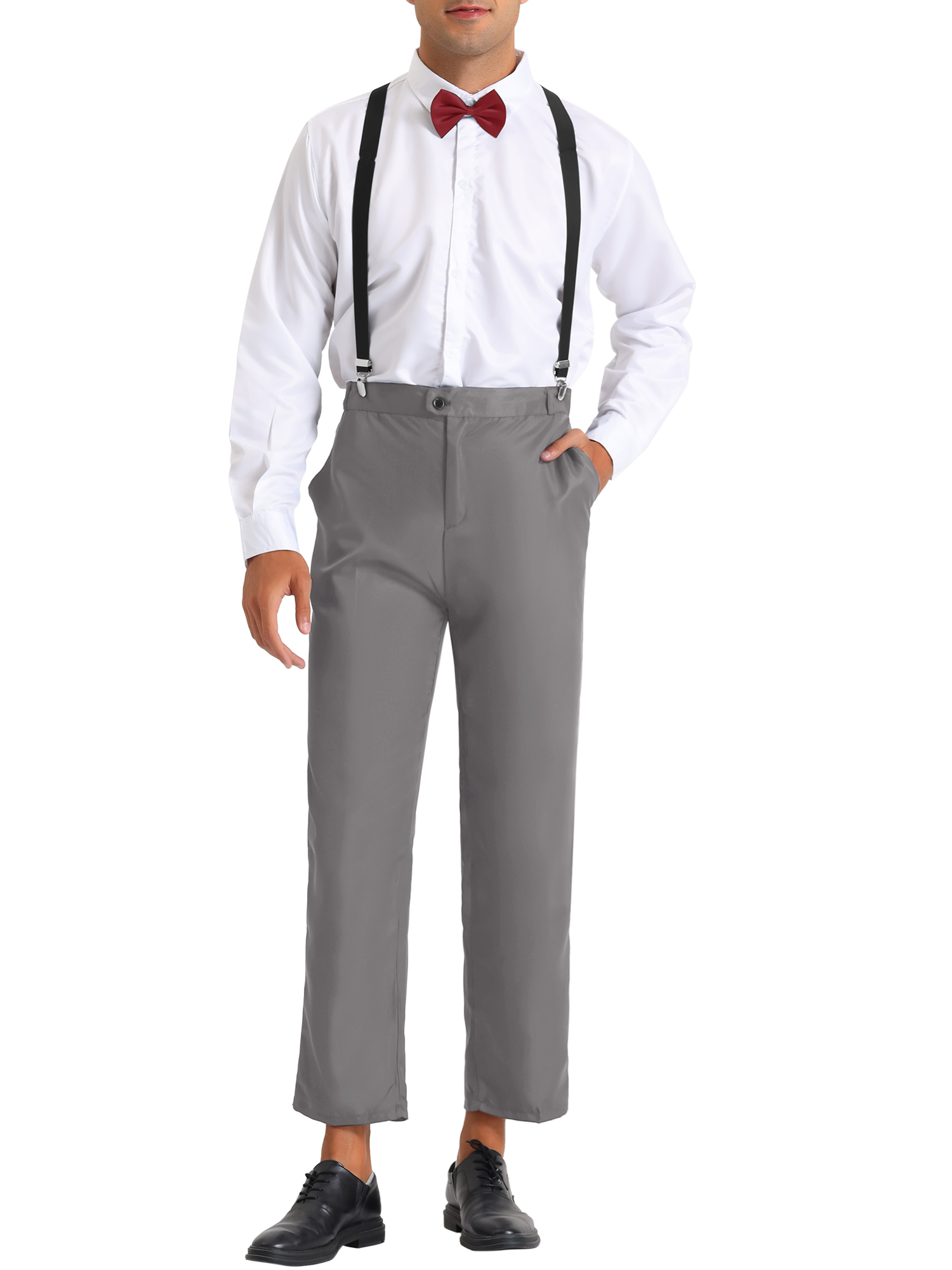 Lars Amadeus 3 Pieces Suits for Men's Formal Prom Wedding Dress Shirt