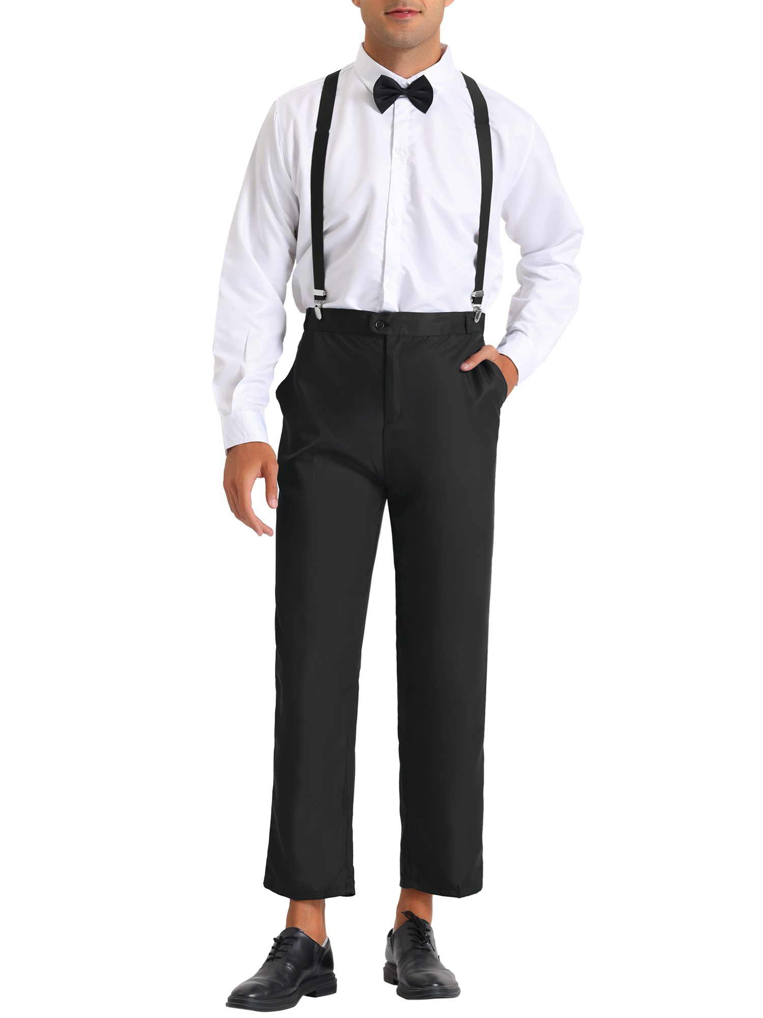 Lars Amadeus 3 Pieces Suits for Men's Formal Prom Wedding Dress Shirt