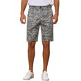 thumbnail image 1 of INSPIRE CHIC Men's Shorts Animal Print Zipper Closure Regular Fit Casual Dress Shorts 38 Cheetah Print, 1 of 5