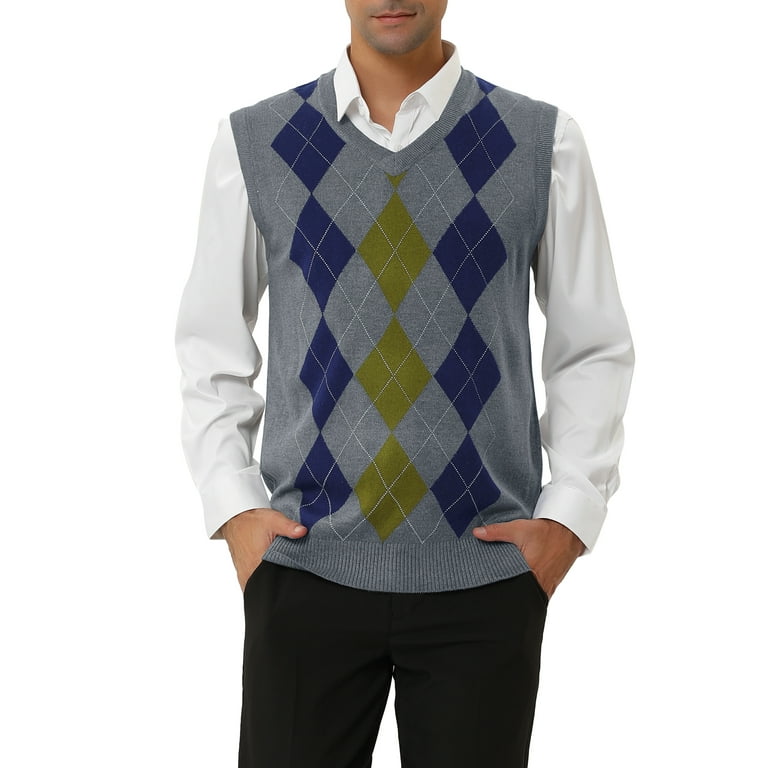 Big and tall argyle sweater vest clearance