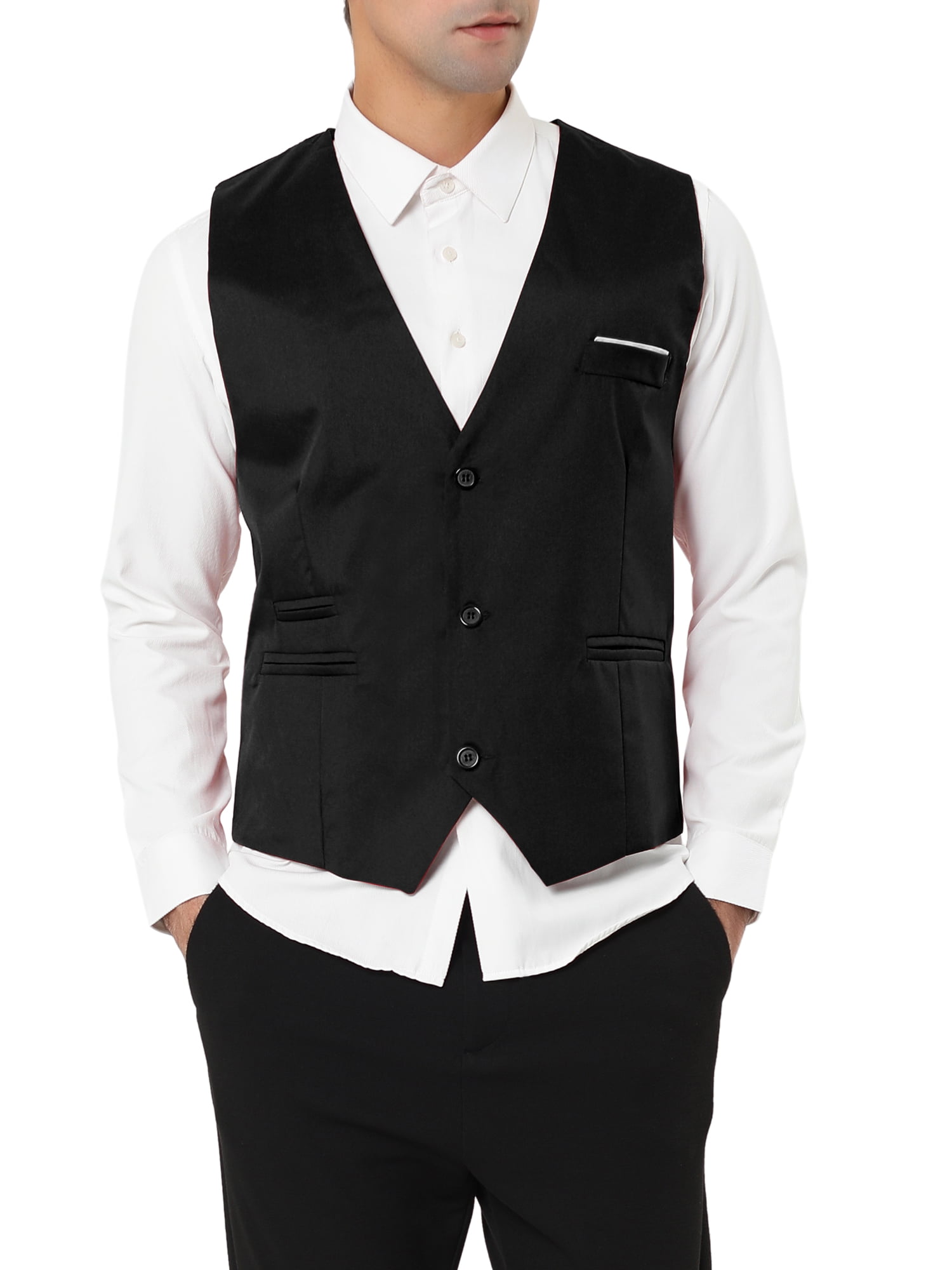Lars Amadeus Big & Tall Men's Suit Vest Business Formal Dress 