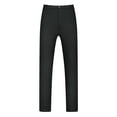 thumbnail image 1 of INSPIRE CHIC Business Dress Pants for Men's Big and Tall Stretch Flat Front Formal Trousers 46 Black, 1 of 1