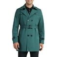 thumbnail image 1 of INSPIRE CHIC Business Trench Coat for Men's Double Breasted Notched Lapel Winter Overcoats, 1 of 5