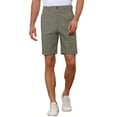 thumbnail image 1 of INSPIRE CHIC Classic Plaid Shorts for Men's Flat Front Business Checked Chino Shorts 30 Dark Brown, 1 of 6