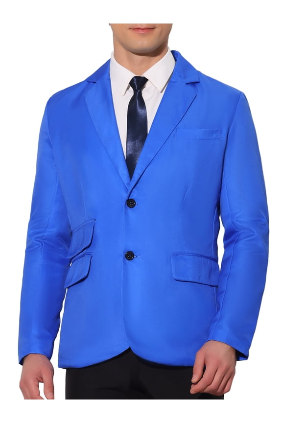 Classic Suit Jacket for Men's Single Breasted Office Work Formal Sport Coat