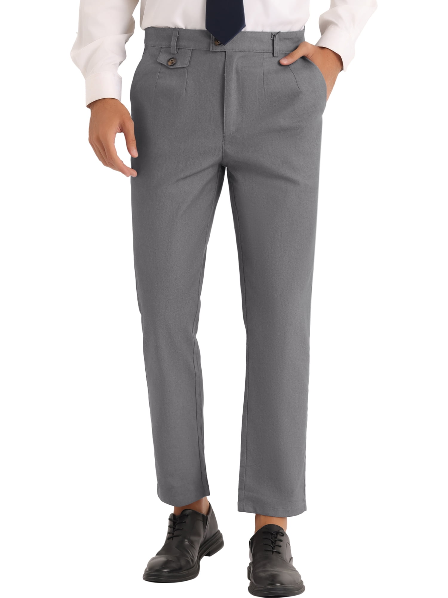 Men's Gold Dress Pants 2-Pleats with Cuff Hem main image 1