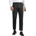 thumbnail image 1 of INSPIRE CHIC Dress Pants for Men's Flat Front Expandable Waist Work Business Trousers 28 Black, 1 of 5