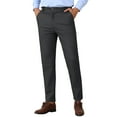 thumbnail image 1 of INSPIRE CHIC Dress Pants for Men's Slim Fit Tapered Flat Front Business Trousers, 1 of 5