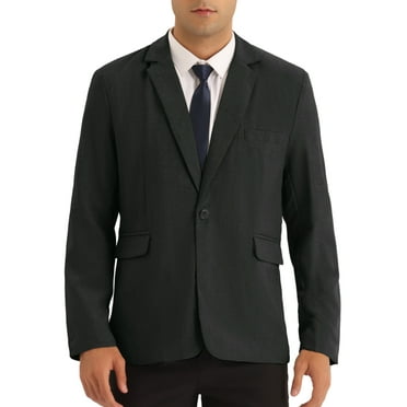 Lars Amadeus Formal Blazers for Men's Slim Fit Solid Color Prom Wedding Sports Coats