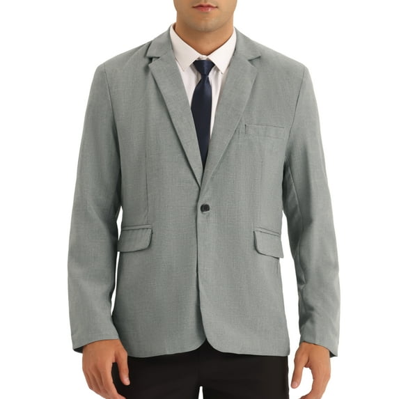 Lars Amadeus Formal Blazers for Men's Slim Fit Solid Color Prom Wedding Sports Coats