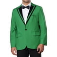 thumbnail image 1 of INSPIRE CHIC Formal Sport Coats for Men's Slim Fit Color Block Collar Business Blazers, 1 of 6