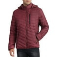 thumbnail image 1 of INSPIRE CHIC Hooded Puffer Jackets for Men's Winter Warm Zipper Detachable Hood Padded Coat, 1 of 6