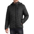 thumbnail image 1 of INSPIRE CHIC Hooded Puffer Jackets for Men's Winter Warm Zipper Detachable Hood Padded Coat, 1 of 6