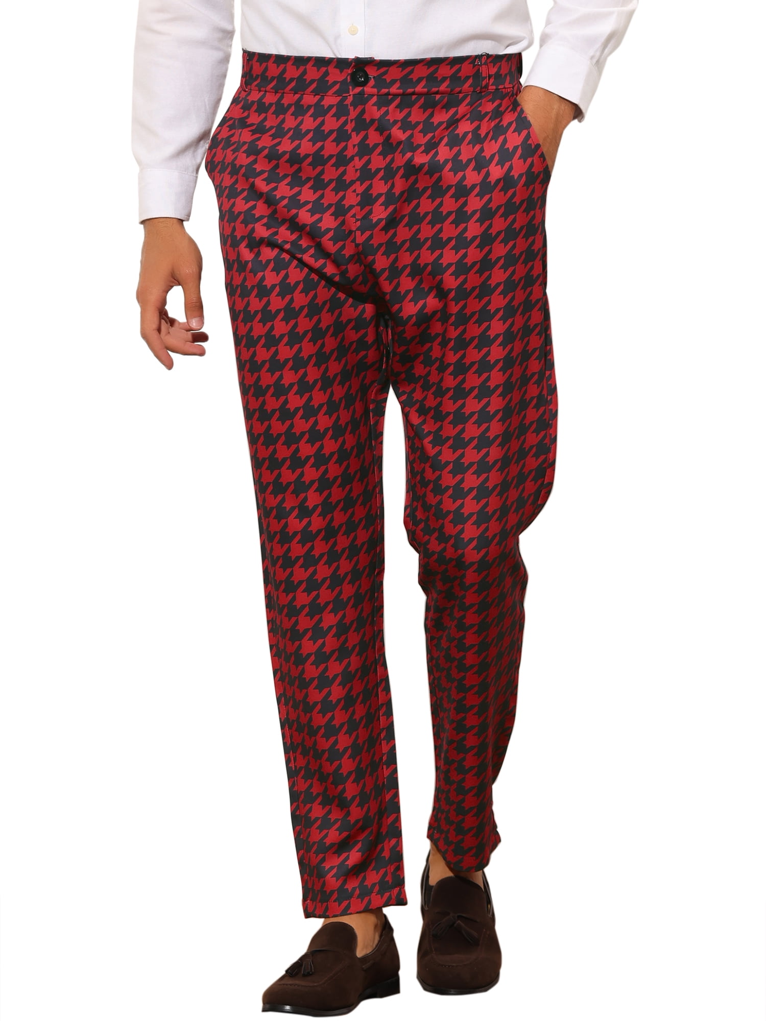 Big and tall plaid dress pants discount