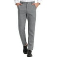 thumbnail image 1 of Lars Amadeus Men's Checked Suit Pants Flat Front Elastic Waist Plaid Pants, 1 of 6