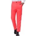 thumbnail image 1 of INSPIRE CHIC Men's Dress Business Pants Classic Fit Flat Front Suit Trousers, 1 of 6
