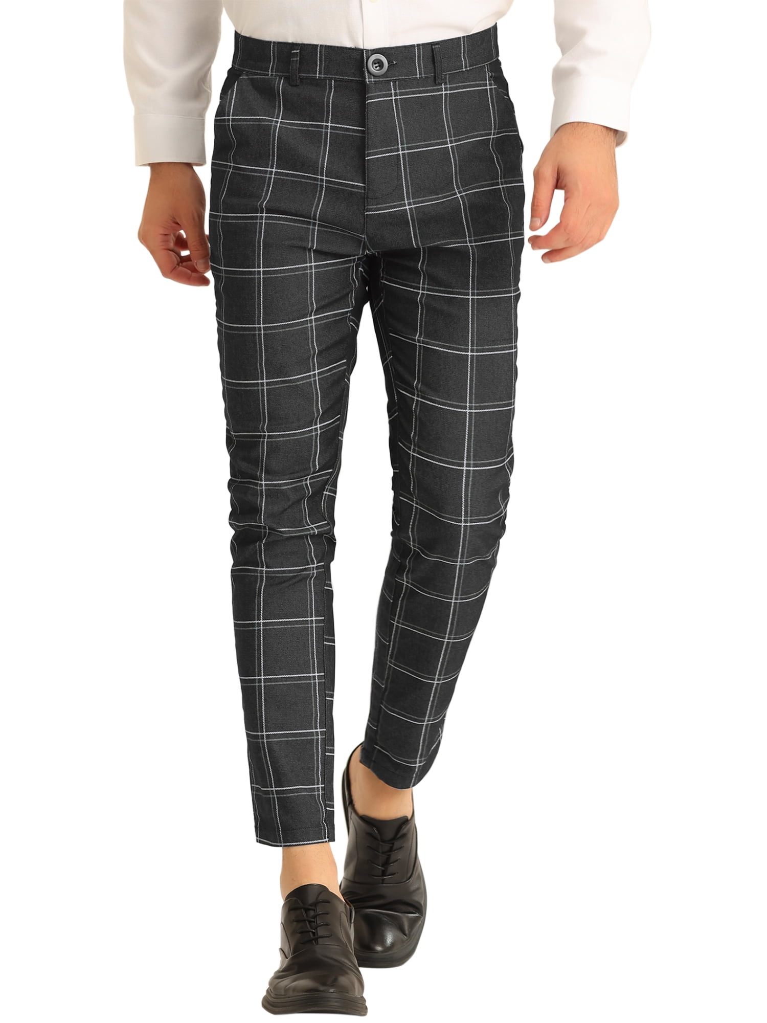 Men's Checked Trousers | M&S