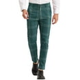 thumbnail image 1 of INSPIRE CHIC Men's Dress Plaid Slim Fit Flat Front Prom Checked Trousers 32 Green, 1 of 6