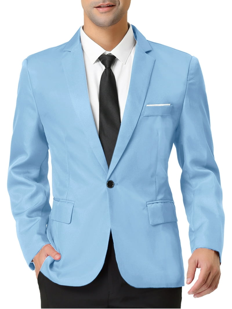 INSPIRE CHIC Men's Dress Slim Fit Blazer Single Breasted One
