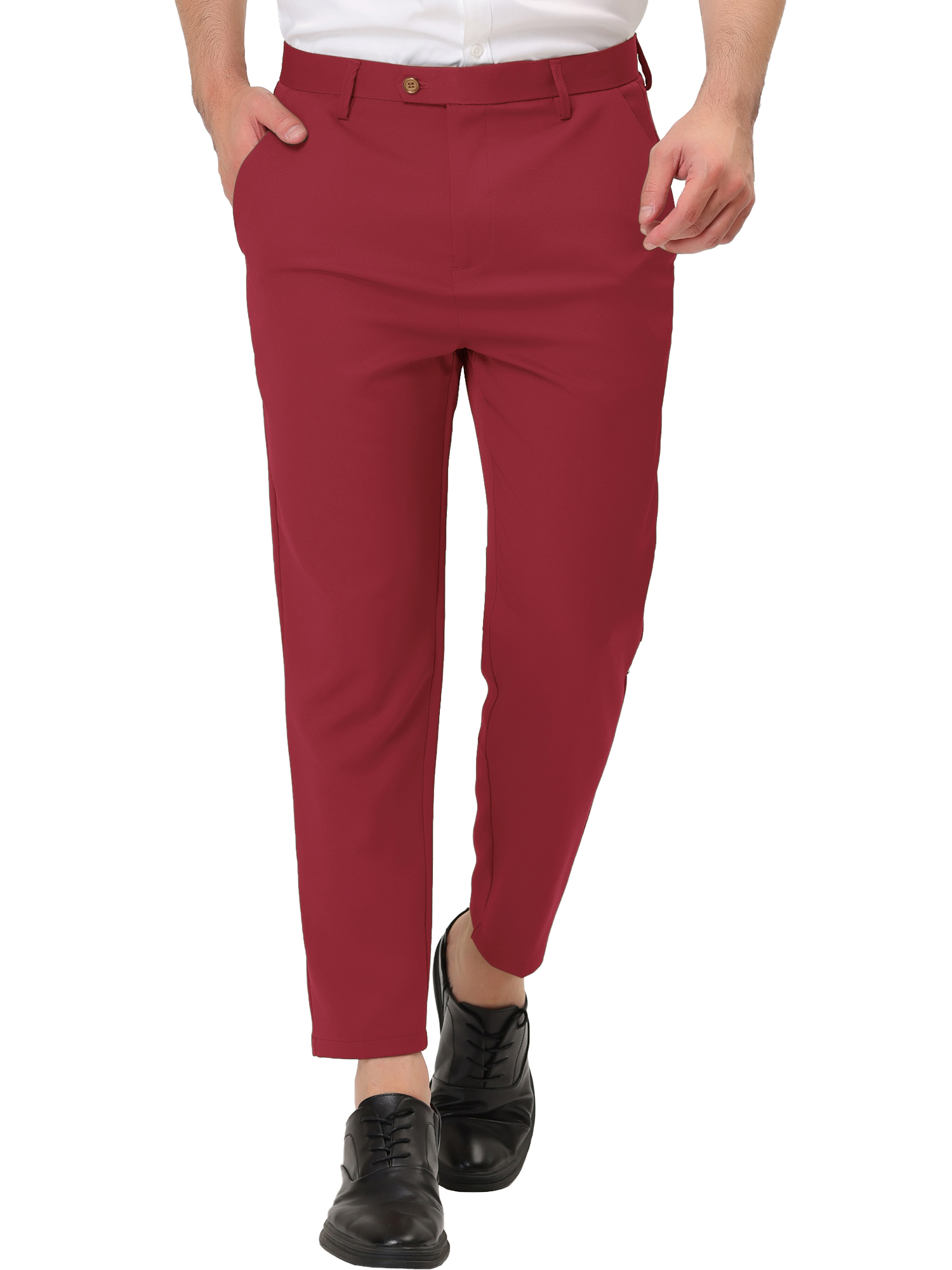 Buy Selected men long slim fit plaid dress pants navy blue Online | Brands  For Less
