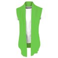thumbnail image 1 of Lars Amadeus Men's Open Front Asymetric Hem Sleeveless Cardigan Vest, 1 of 6