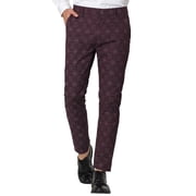 Burgundy Slim Fit Pants
