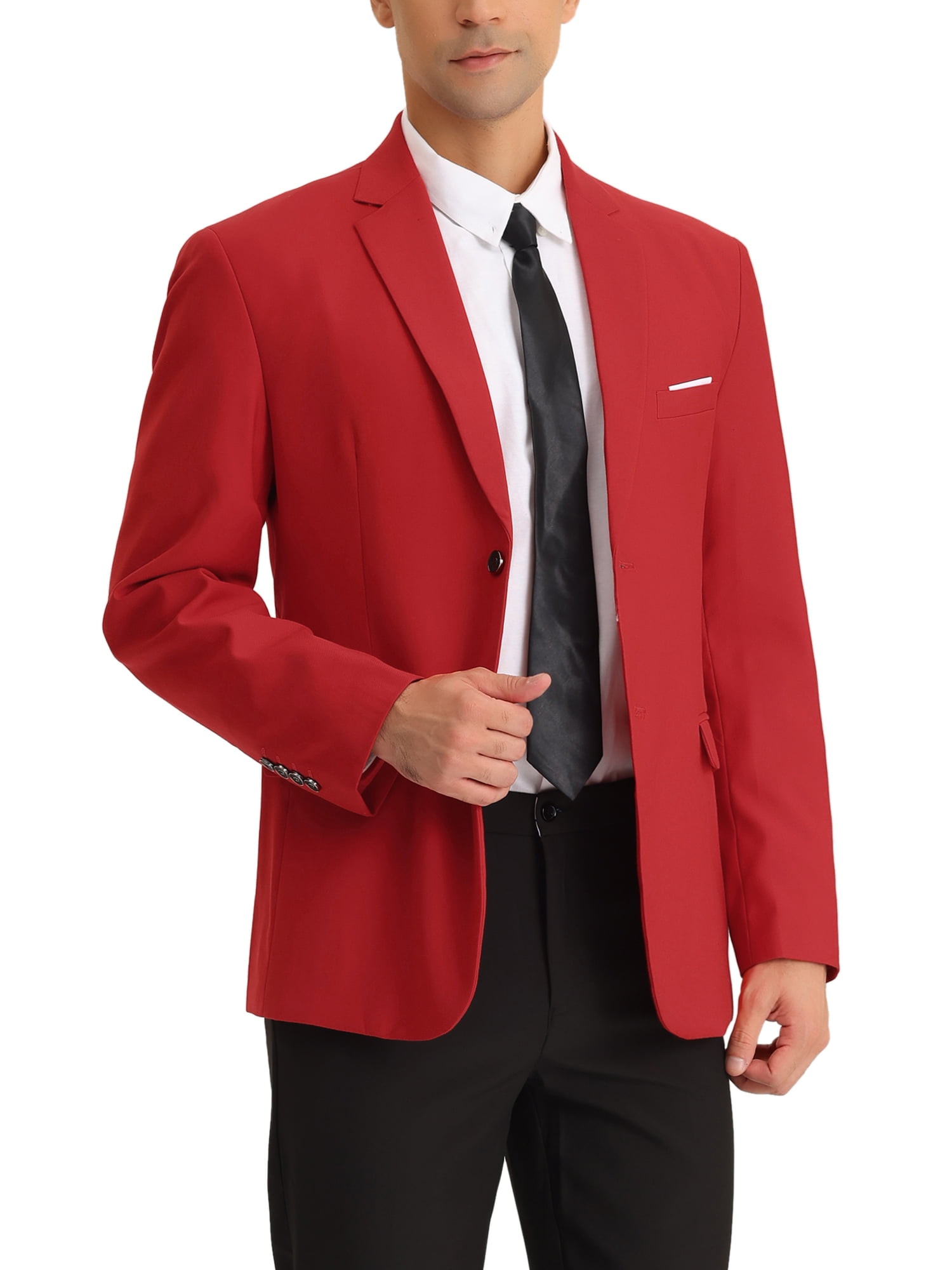 Lars Amadeus Men's Prom Suit Jackets Lightweight Slim Fit Formal Dress Blazer