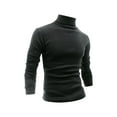 thumbnail image 1 of INSPIRE CHIC Men's Pullover Turtle Neck Long Sleeves Stretchy Slim Fit Tops 40 Gray, 1 of 5