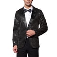 thumbnail image 1 of INSPIRE CHIC Men's Sequin Suit Jacket Sparkly Party Show Glitter Sports Coat, 1 of 6