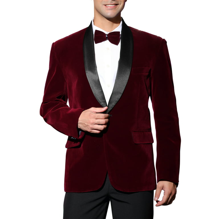 Burgundy Men Suit Notch Lapel Groom Tuxedo Formal Wedding Party Prom Suit  Custom