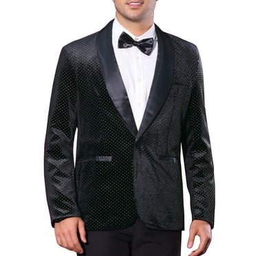 Braveman Men's Slim Fit Shawl Tuxedo - Black