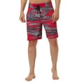 thumbnail image 1 of INSPIRE CHIC Men's Shorts Drawstring Waist Swim Shorts Printed Summer Shorts 34 Red, 1 of 7