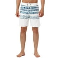 thumbnail image 1 of INSPIRE CHIC Men's Shorts Striped Beach Shorts Color Block Board Surfing Shorts, 1 of 6